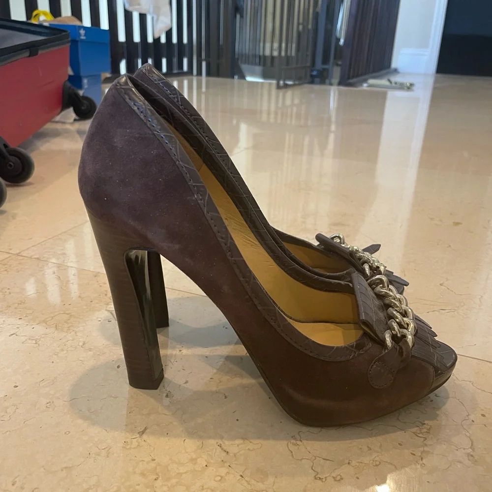 Women’s Nine West Brown High Heels - Picture 3 of 4